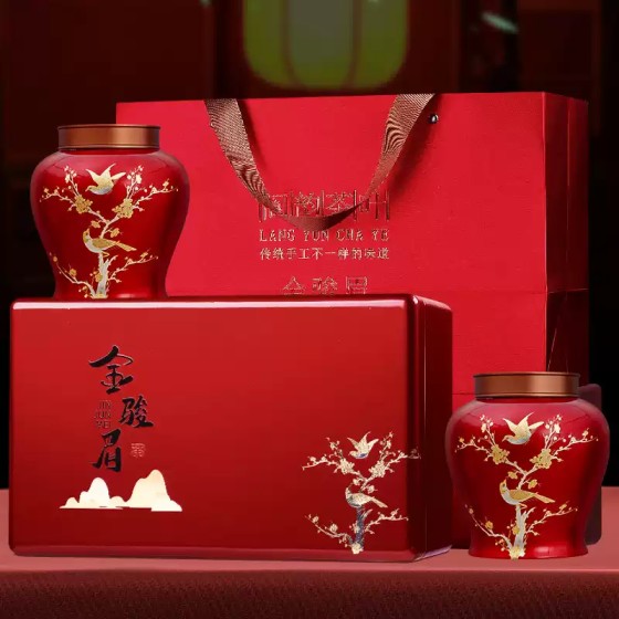特级金骏眉红茶叶礼盒装正宗武夷山金俊眉高档梅占送礼长辈领导