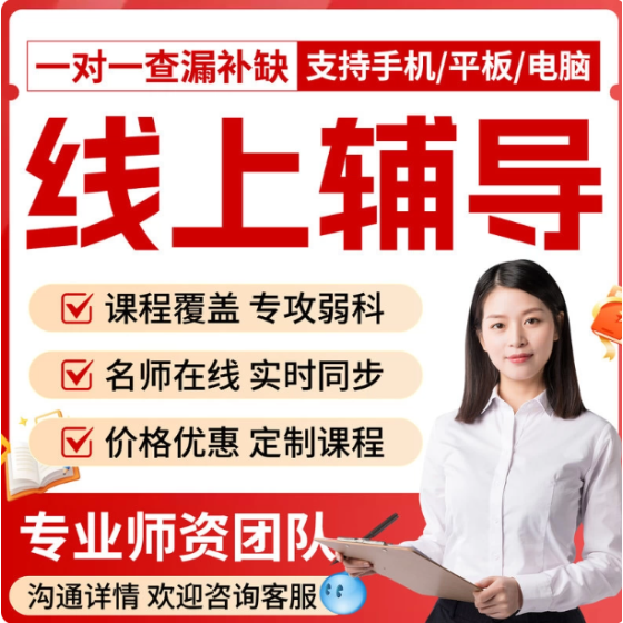 线上一对一辅导教学查漏补缺答疑试听课辅导网上家教网络在线真人